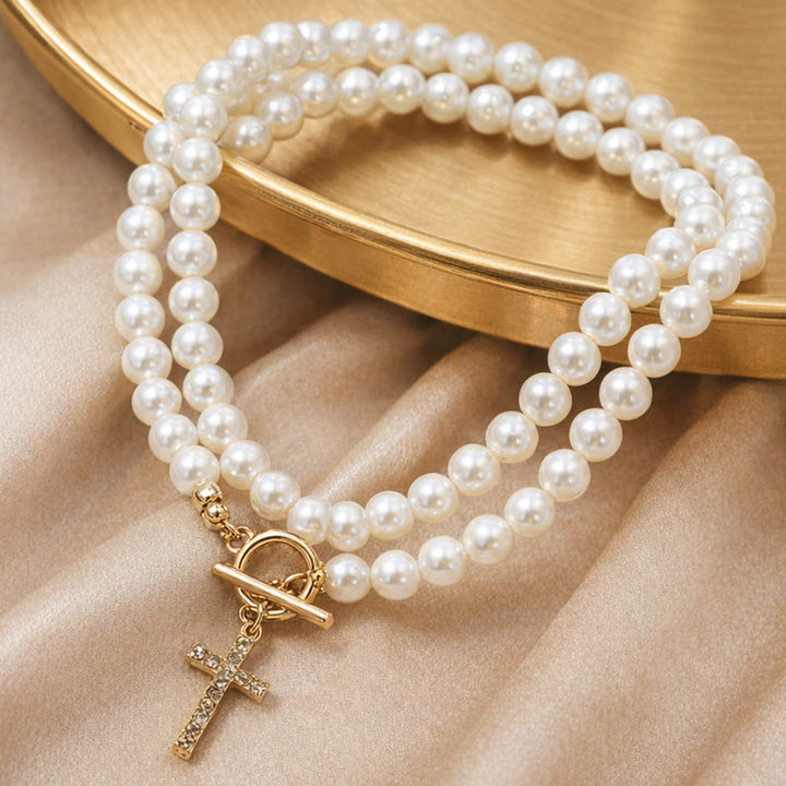 Christianartworkshop Elegante collana con ciondolo a croce e perline: indossala ogni giorno per sentirti a tuo agio - image 5