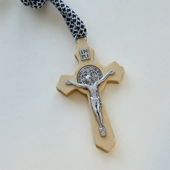Christianartworkshop Set di rosari tascabili per coppie di amanti dell'amore eterno con cuore sacro e crocifisso - image 12