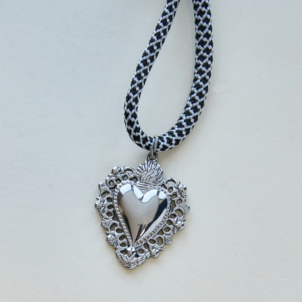 Christianartworkshop Set di rosari tascabili per coppie di amanti dell'amore eterno con cuore sacro e crocifisso - image 11