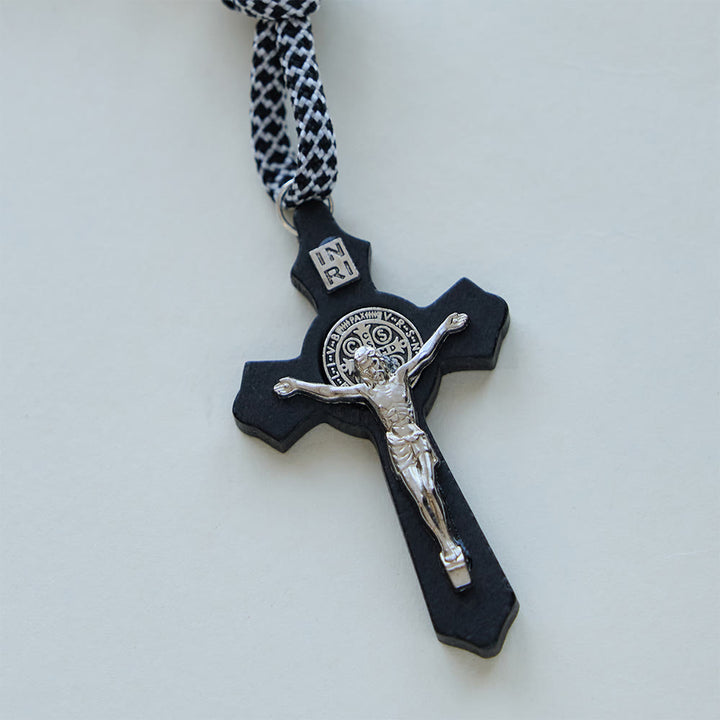 Christianartworkshop Set di rosari tascabili per coppie di amanti dell'amore eterno con cuore sacro e crocifisso - image 8