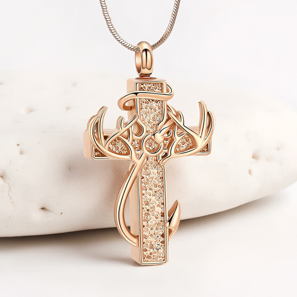 Collana con ciondolo a croce per caccia e pesca Christianartworkshop : fede all'aria aperta e devozione spirituale - image 6