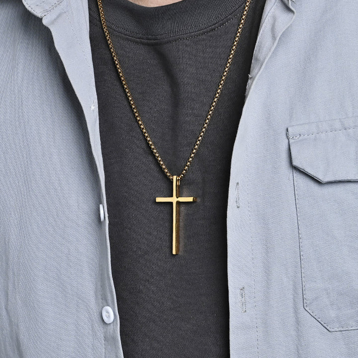 Christianartworkshop Collana con croce e scritta "Posso fare ogni cosa": un elegante promemoria della sua tenera forza - image 4