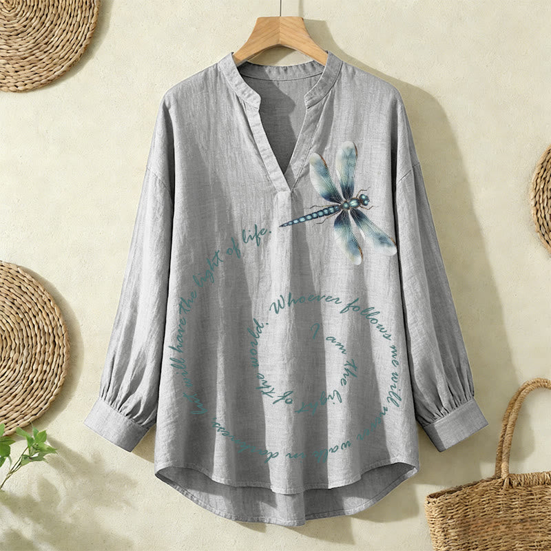Christianartworkshop Eternal Light Dragonfly Camicetta da donna – Cammina nella fede e nella grazia - Grigio - 2XL - image 9