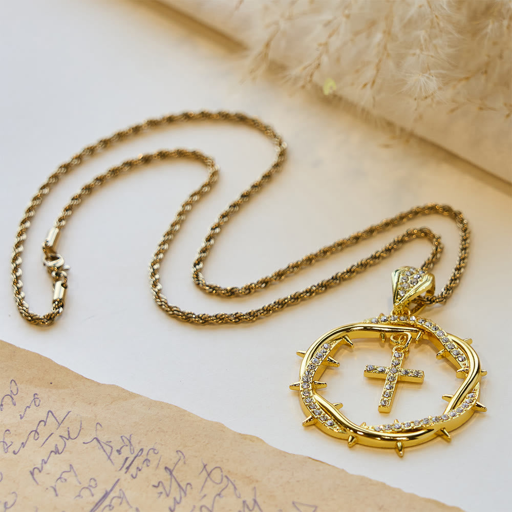 Ciondolo Corona di Spine e Croce Christianartworkshop : un promemoria di fede e grazia da indossare ogni giorno. - image 8