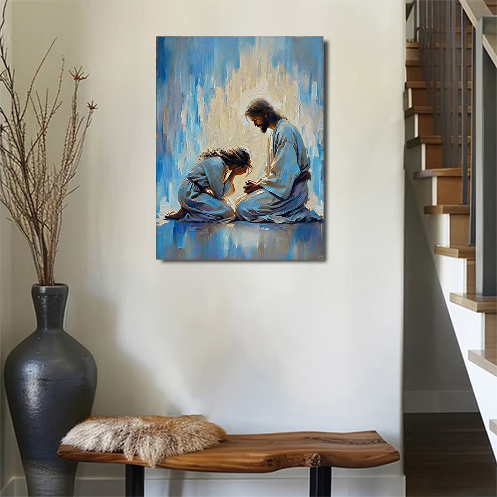 Christianartworkshop Shepherd's Care Wall Art Print: tenero compagno per gli spazi domestici - image 1