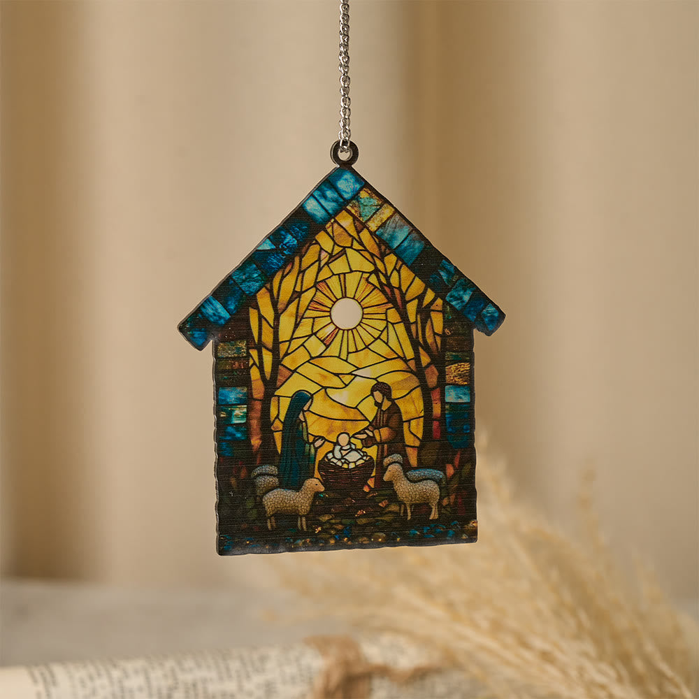 Christianartworkshop Decorazione per la scena della Natività Guiding Light: promemoria portatile della grazia delle feste - E - 30 centimetri - image 8