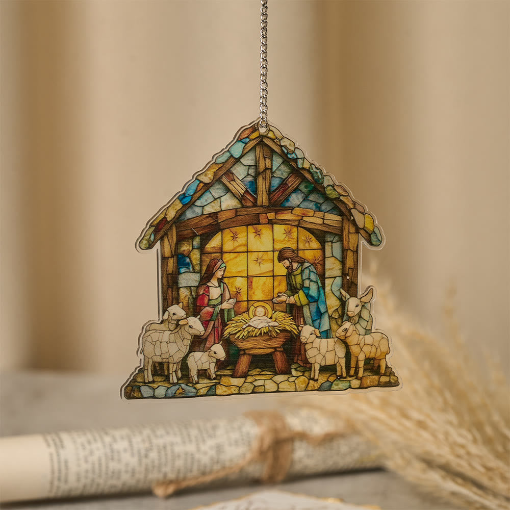 Christianartworkshop Decorazione per la scena della Natività Guiding Light: promemoria portatile della grazia delle feste - UN - 30 centimetri - image 0