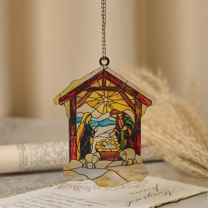 Christianartworkshop Decorazione per la scena della Natività Guiding Light: promemoria portatile della grazia delle feste - C - 30 centimetri - image 4