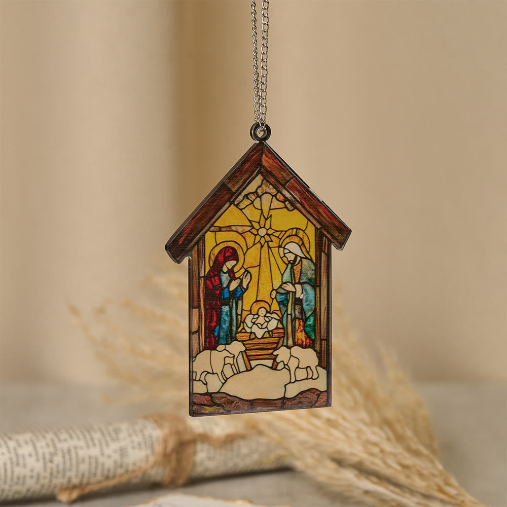 Christianartworkshop Decorazione per la scena della Natività Guiding Light: promemoria portatile della grazia delle feste - D - 30 centimetri - image 6