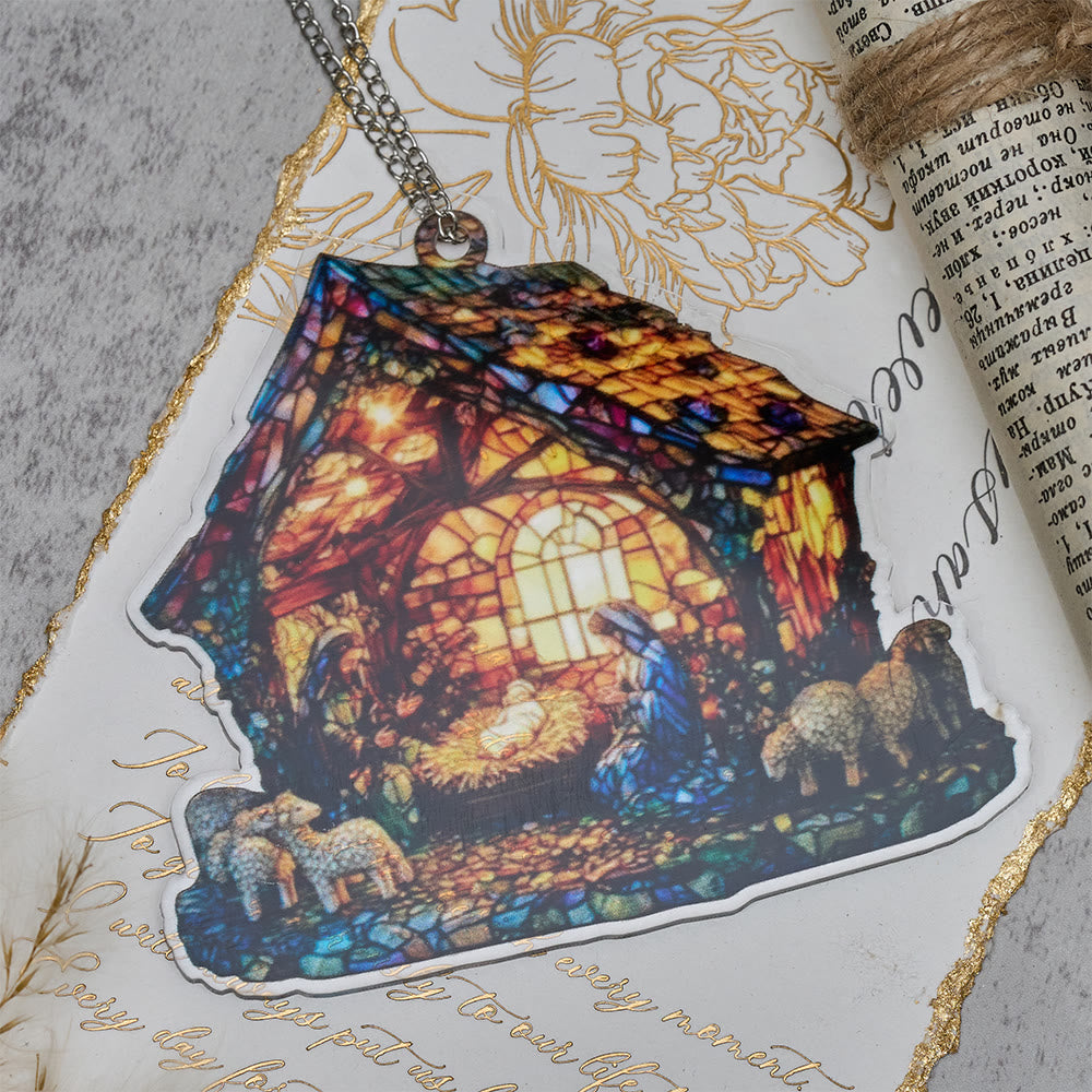 Christianartworkshop Decorazione per la scena della Natività Guiding Light: promemoria portatile della grazia delle feste - image 3