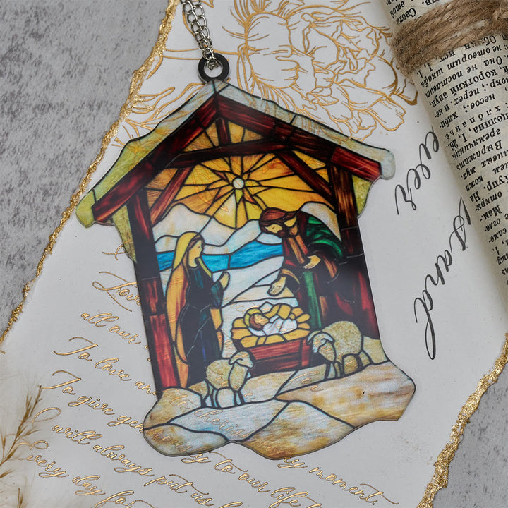 Christianartworkshop Decorazione per la scena della Natività Guiding Light: promemoria portatile della grazia delle feste - image 5