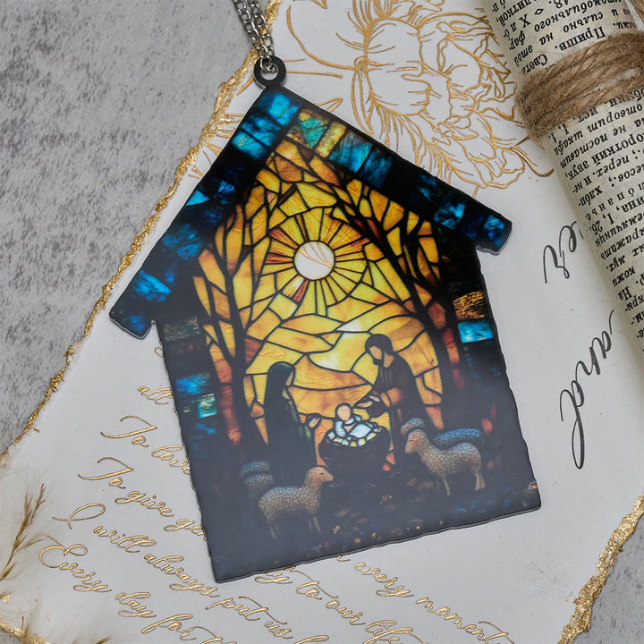 Christianartworkshop Decorazione per la scena della Natività Guiding Light: promemoria portatile della grazia delle feste - image 9