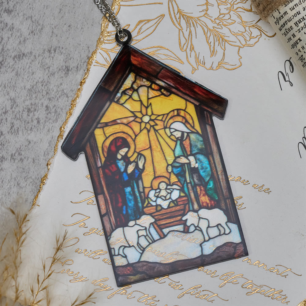 Christianartworkshop Decorazione per la scena della Natività Guiding Light: promemoria portatile della grazia delle feste - image 7