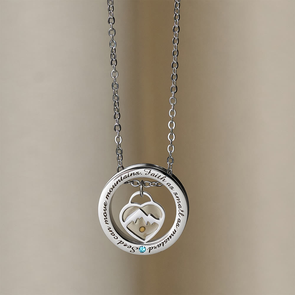 Collana "Fede come seme di senape" Christianartworkshop : ciondoli vari e simbolo sacro da indossare ogni giorno - Monte del Cuore - image 12
