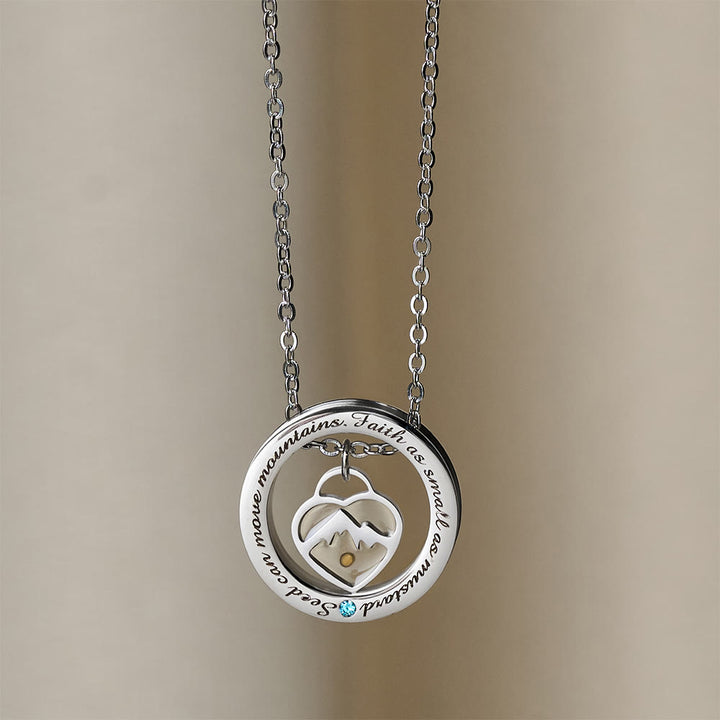 Collana "Fede come seme di senape" Christianartworkshop : ciondoli vari e simbolo sacro da indossare ogni giorno - Monte del Cuore - image 12