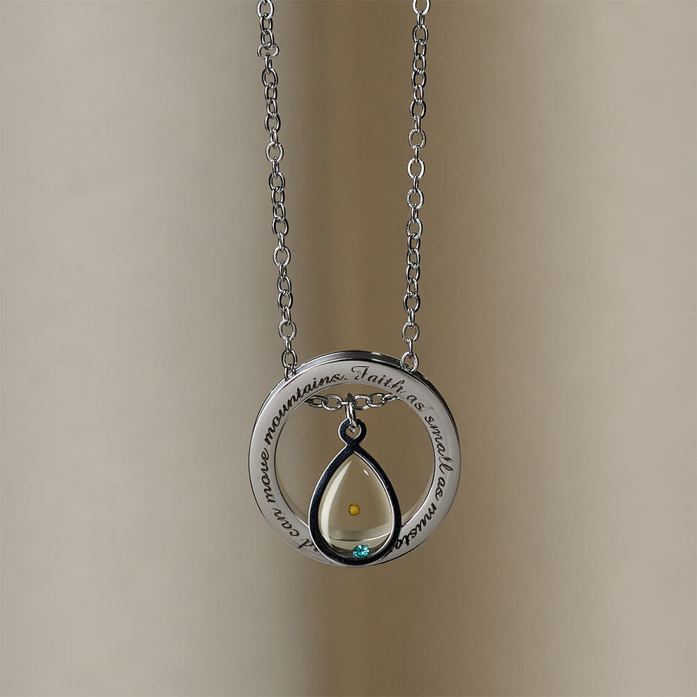 Collana "Fede come seme di senape" Christianartworkshop : ciondoli vari e simbolo sacro da indossare ogni giorno - Gocciolare - image 6
