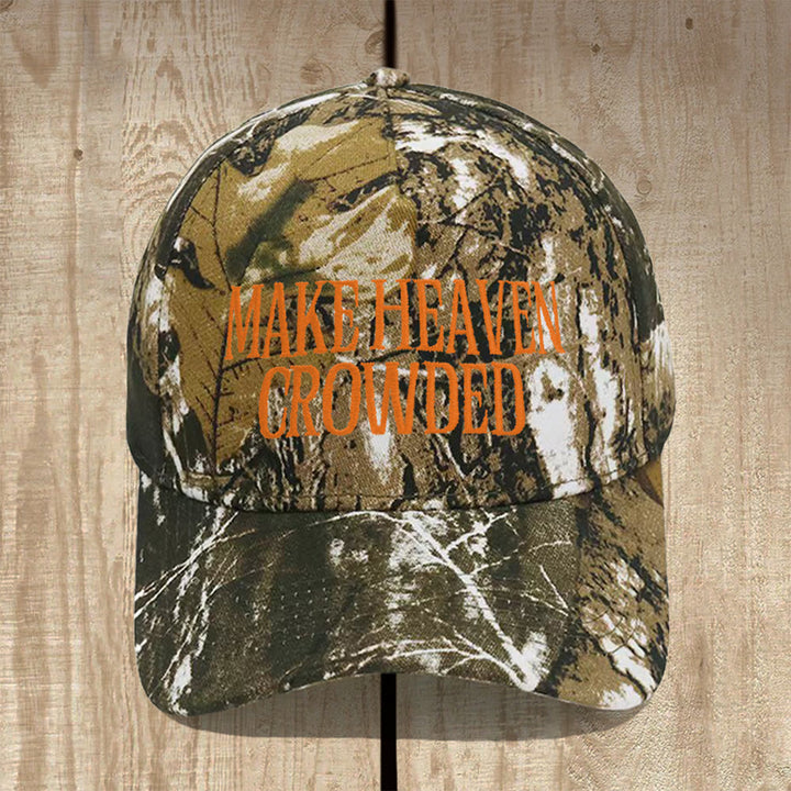 Christianartworkshop Cappellino da baseball strutturato Make Heaven Crowded: indossa la missione del Vangelo - Mimetico - image 11