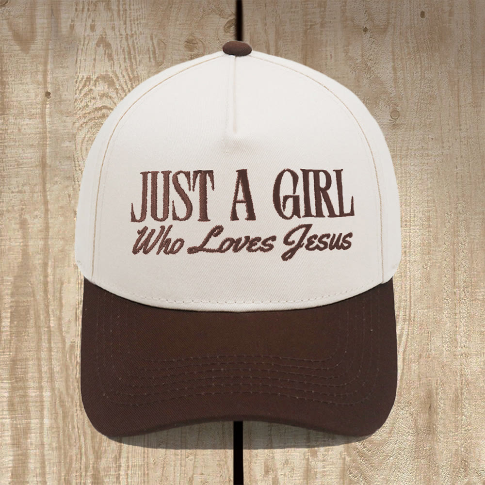 Christianartworkshop Cappellino da baseball strutturato Just A Girl Who Loves Jesus: indossa la tua devozione con orgoglio - Caffè - image 10