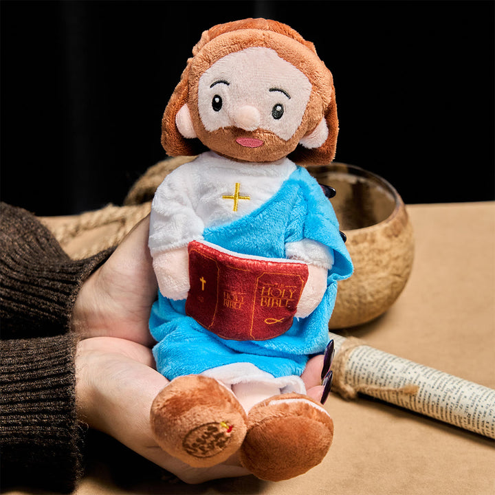Christianartworkshop Peluche di Gesù con Bibbia: incarna la saggezza divina e il tenero conforto - image 3