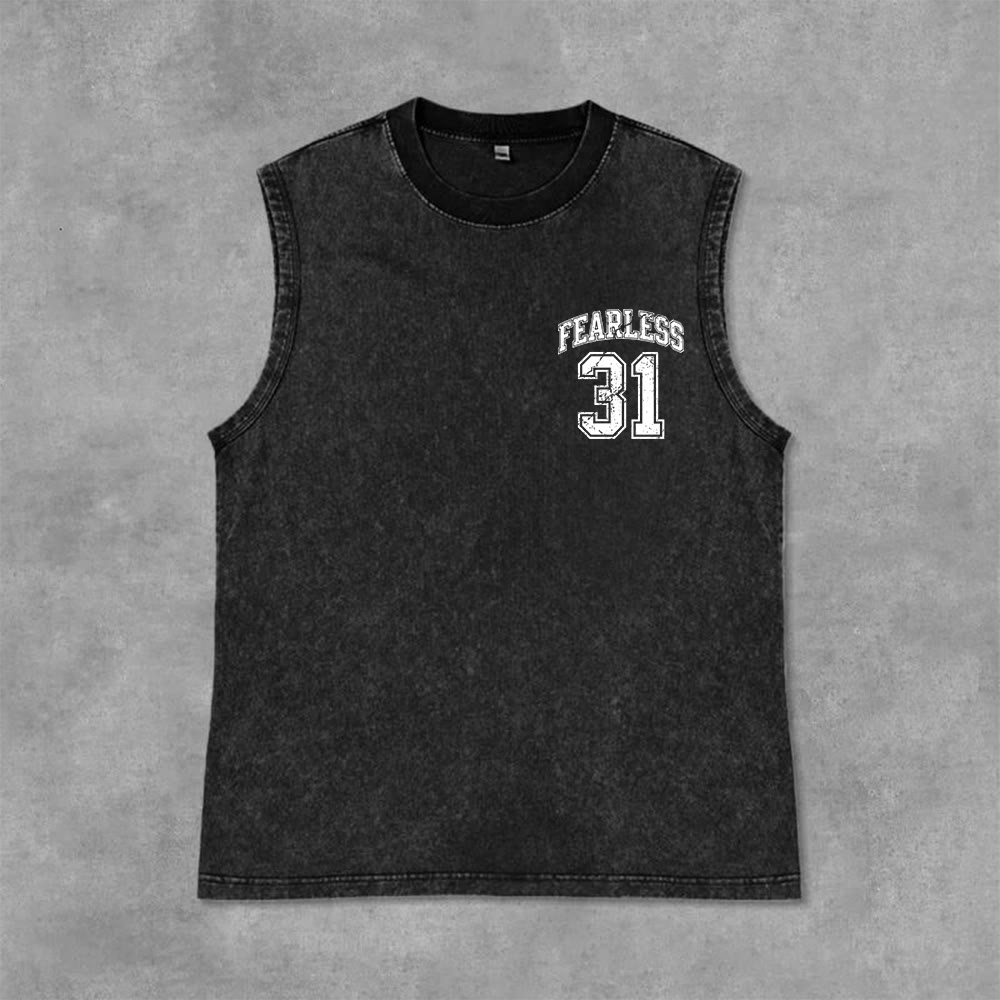 Christianartworkshop Proverbi 31: Canotta unisex lavata Fearless Varsity - image 22