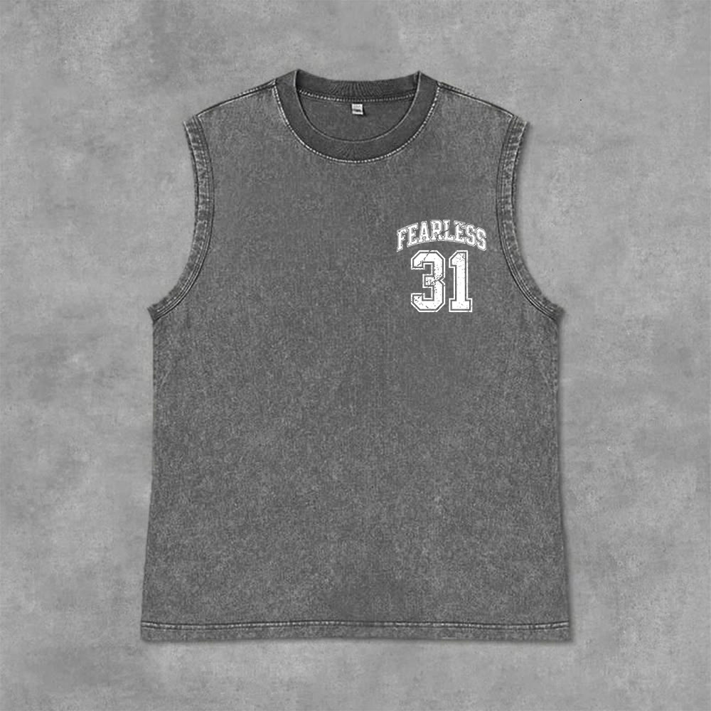 Christianartworkshop Proverbi 31: Canotta unisex lavata Fearless Varsity - image 8