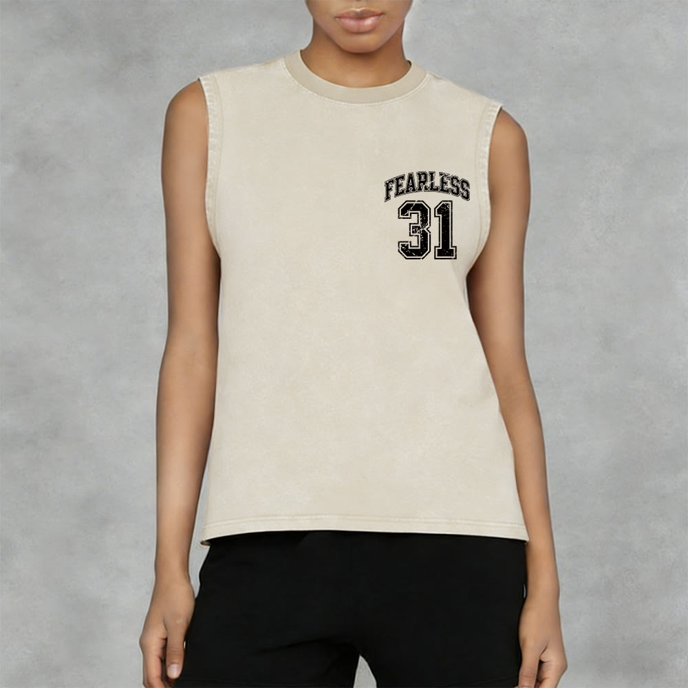 Christianartworkshop Proverbi 31: Canotta unisex lavata Fearless Varsity - image 33