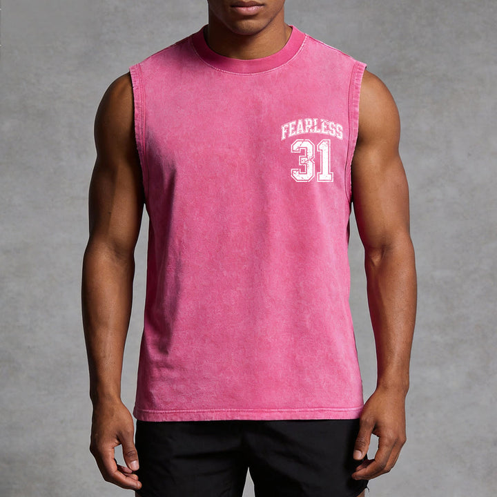 Christianartworkshop Proverbi 31: Canotta unisex lavata Fearless Varsity - image 3