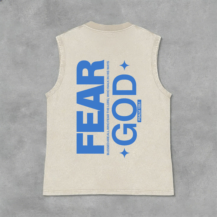 Christianartworkshop Temi Dio Salmo 128:1 Canotta unisex lavata - Beige - 2XL - image 0