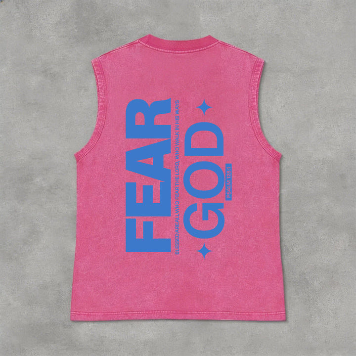 Christianartworkshop Temi Dio Salmo 128:1 Canotta unisex lavata - Rosa - 2XL - image 3