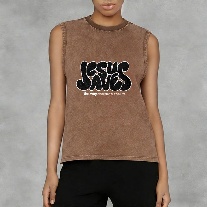 Canotta unisex retrò "Jesus Saves" Christianartworkshop - image 11