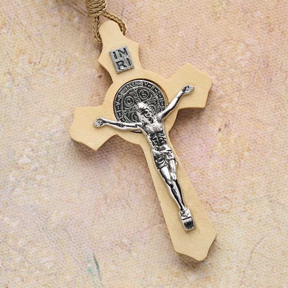 Christianartworkshop Rosario tascabile in legno con benedizione irlandese, regalo per il giorno di San Patrizio - image 6