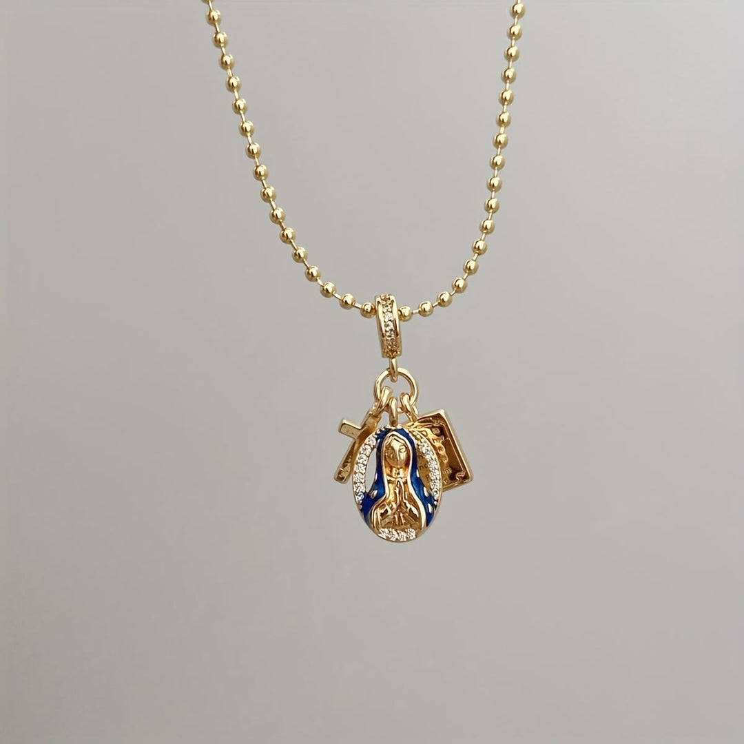 Christianartworkshop Set di gioielli con ciondolo della Madonna delle Grazie: un simbolo di devozione senza tempo - image 6