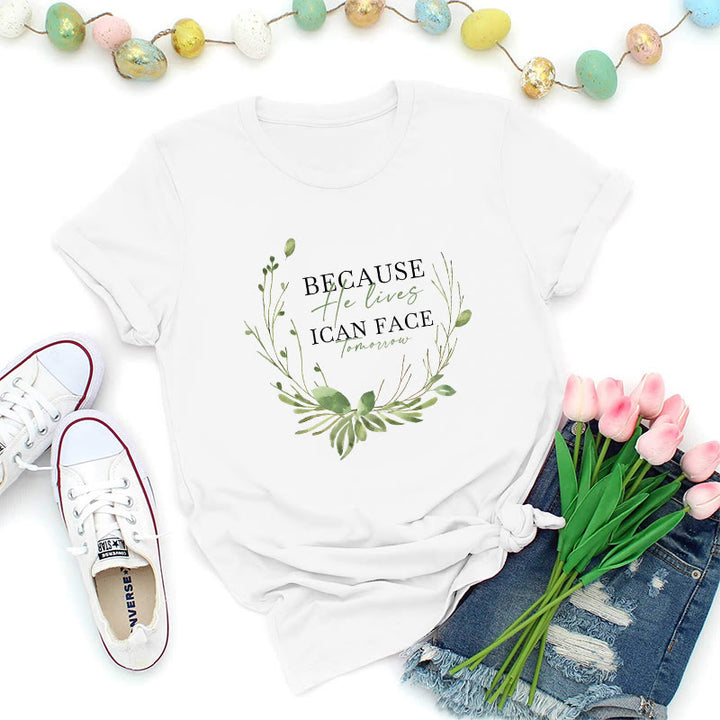 Christianartworkshop Perché vive la ghirlanda verde Premium T-shirt - Bianco - 2XL - image 0