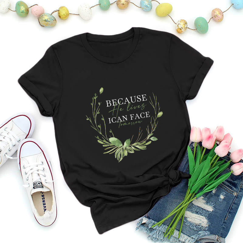 Christianartworkshop Perché vive la ghirlanda verde Premium T-shirt - Nero - 2XL - image 1