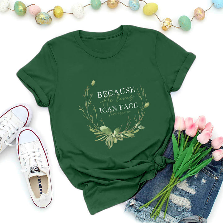 Christianartworkshop Perché vive la ghirlanda verde Premium T-shirt - Verde scuro - 2XL - image 2