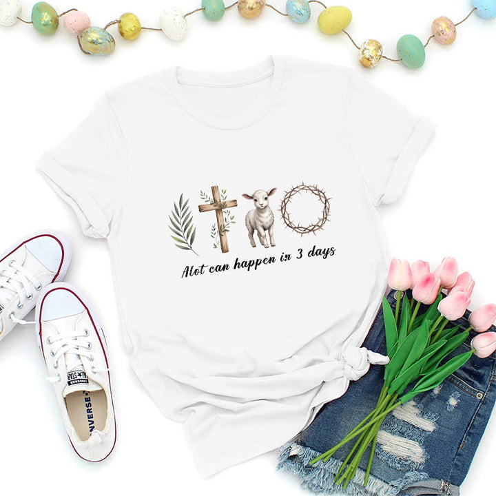 Christianartworkshop Maglietta Premium Three Days Resurrection - Bianco - 2XL - image 1