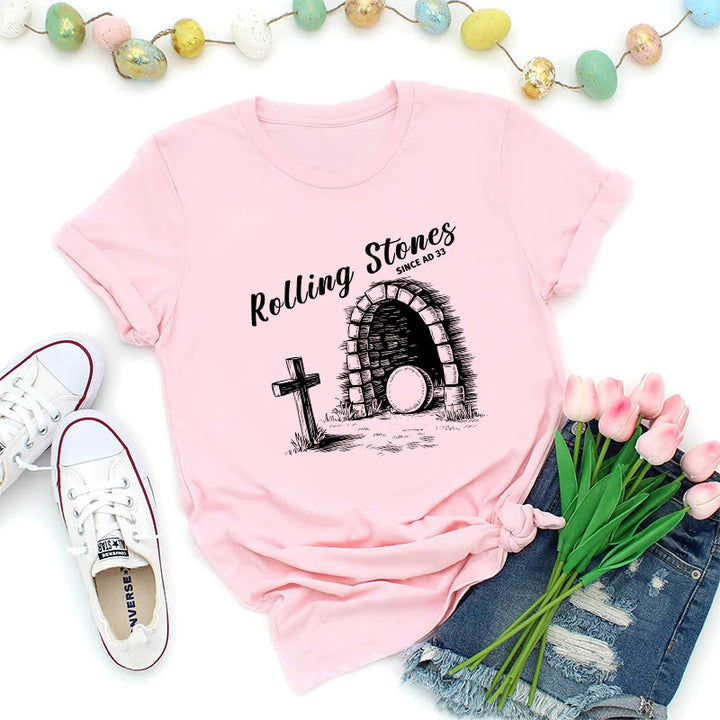 Christianartworkshop Maglietta Premium Rolling Stones Resurrection - Rosa - 2XL - image 1