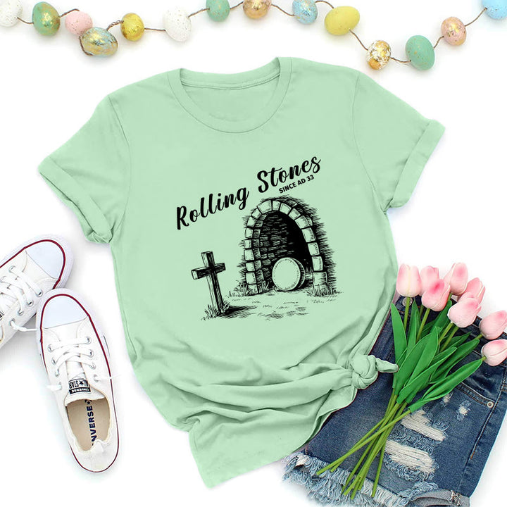 Christianartworkshop Maglietta Premium Rolling Stones Resurrection - Verde chiaro - 2XL - image 7