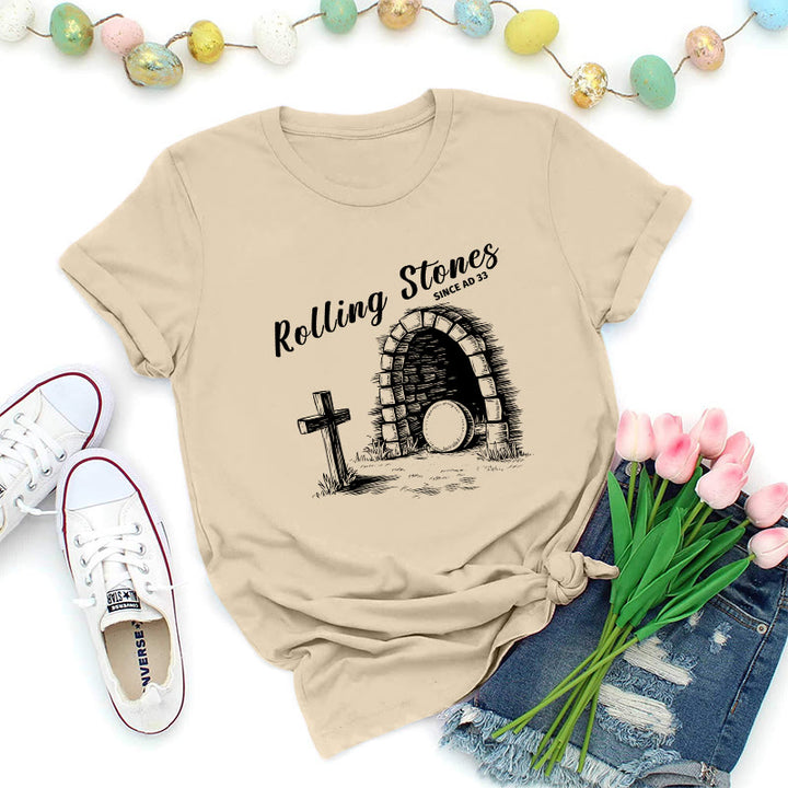 Christianartworkshop Maglietta Premium Rolling Stones Resurrection - Beige - 2XL - image 0