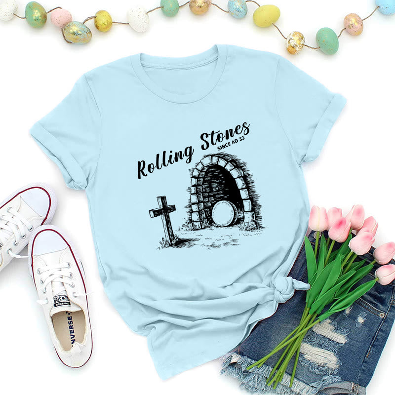 Christianartworkshop Maglietta Premium Rolling Stones Resurrection - Blu - 2XL - image 8