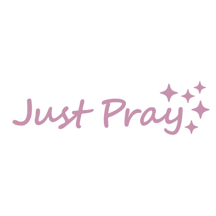 Christianartworkshop Adesivo per auto Just Pray Star Accent: un promemoria quotidiano di devozione e preghiera per i veicoli. - Rosa - Set da 10 - image 7