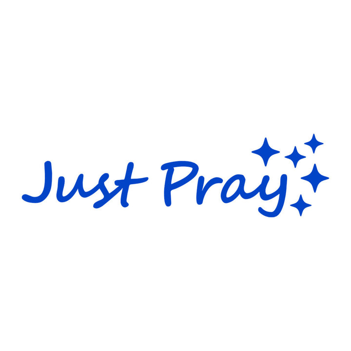 Christianartworkshop Adesivo per auto Just Pray Star Accent: un promemoria quotidiano di devozione e preghiera per i veicoli. - Blu - Set da 10 - image 9