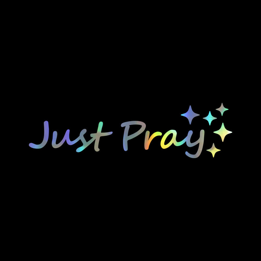 Christianartworkshop Adesivo per auto Just Pray Star Accent: un promemoria quotidiano di devozione e preghiera per i veicoli. - Laser - Set da 10 - image 8