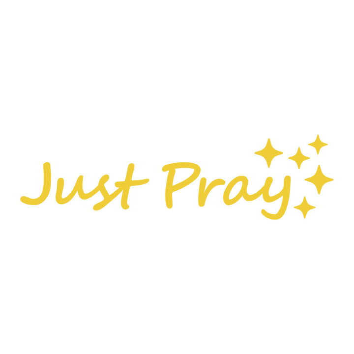 Christianartworkshop Adesivo per auto Just Pray Star Accent: un promemoria quotidiano di devozione e preghiera per i veicoli. - Giallo - Set da 10 - image 12