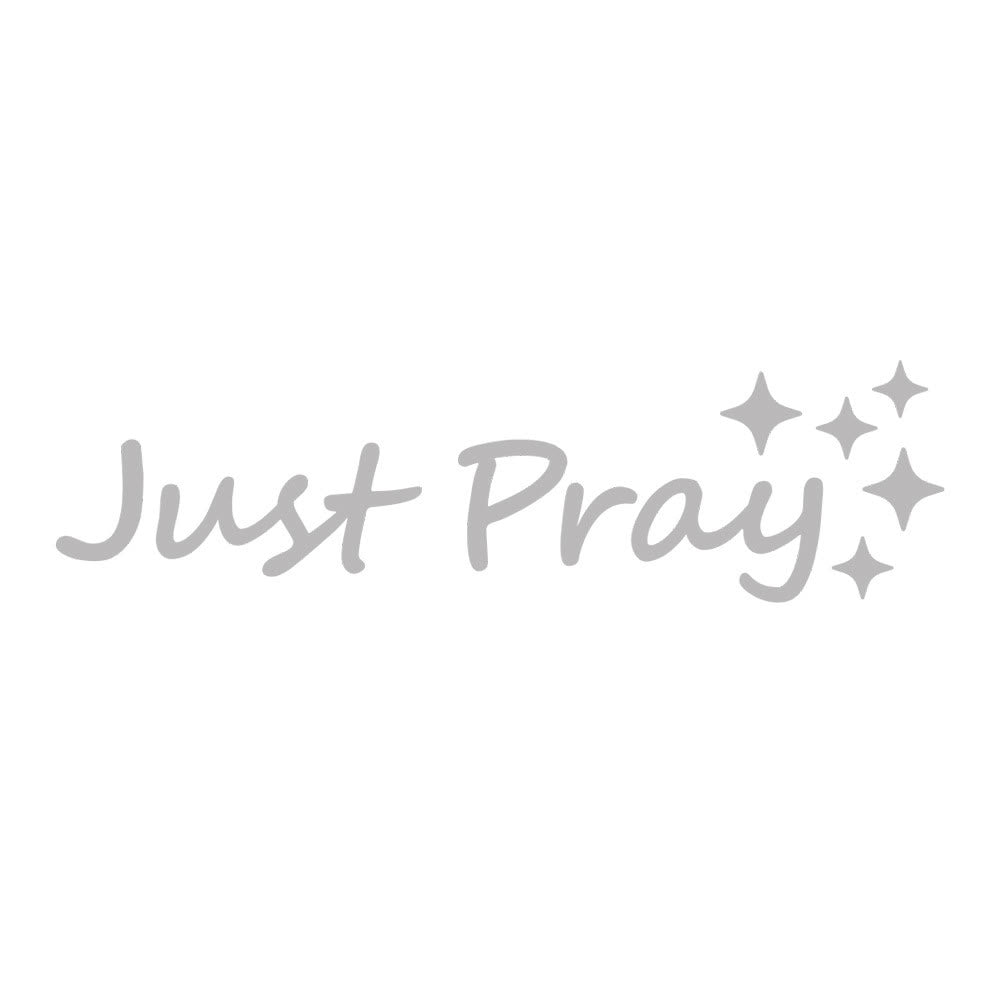 Christianartworkshop Adesivo per auto Just Pray Star Accent: un promemoria quotidiano di devozione e preghiera per i veicoli. - Argento - Set da 10 - image 13
