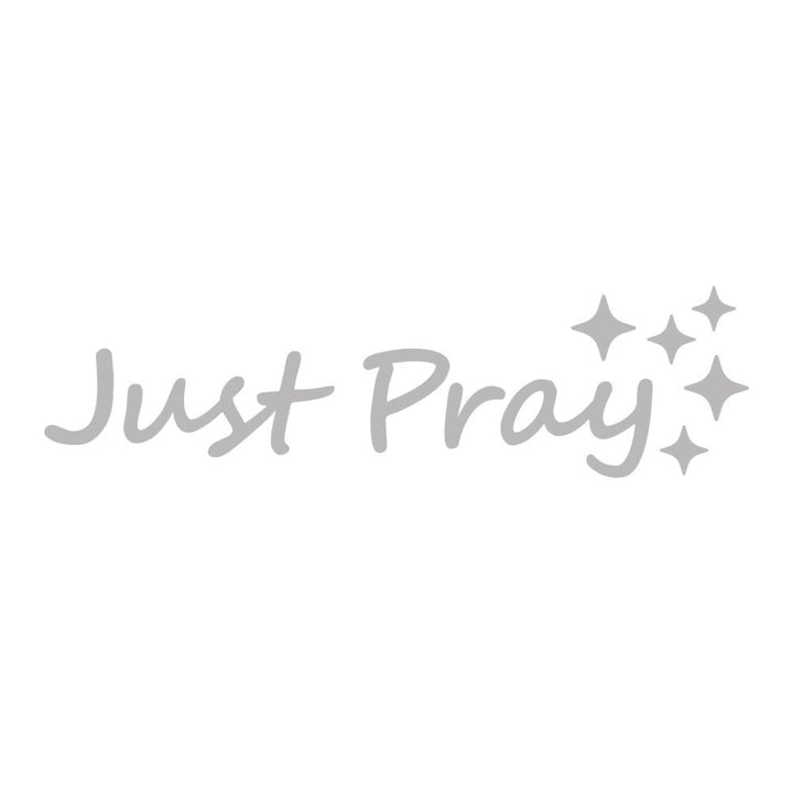 Christianartworkshop Adesivo per auto Just Pray Star Accent: un promemoria quotidiano di devozione e preghiera per i veicoli. - Argento - Set da 10 - image 13
