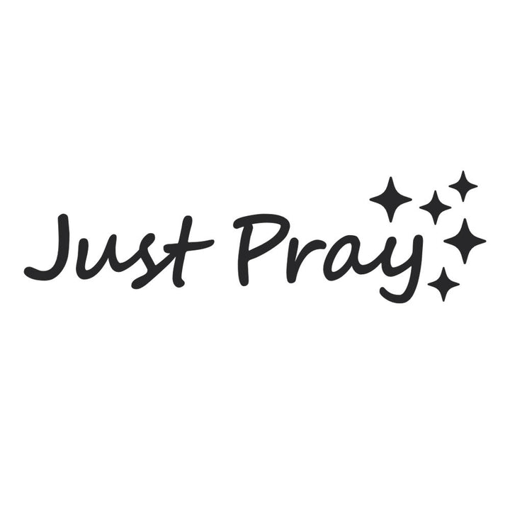 Christianartworkshop Adesivo per auto Just Pray Star Accent: un promemoria quotidiano di devozione e preghiera per i veicoli. - image 3