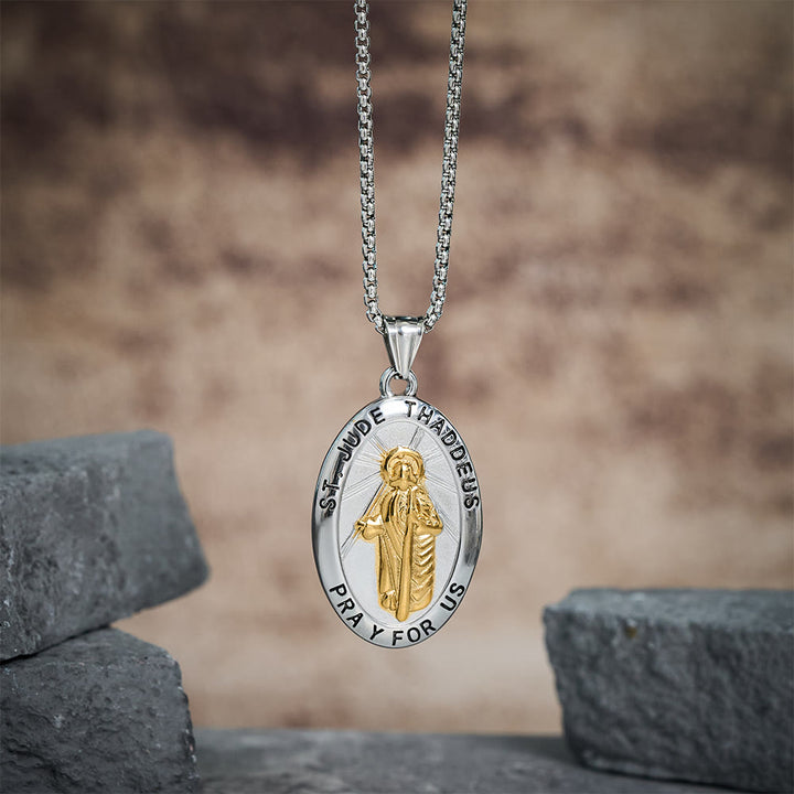 Collana con ciondolo di San Giuda Taddeo Christianartworkshop - image 2