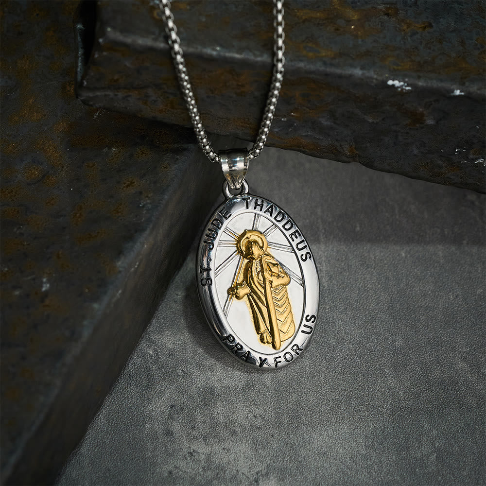 Collana con ciondolo di San Giuda Taddeo Christianartworkshop - image 4