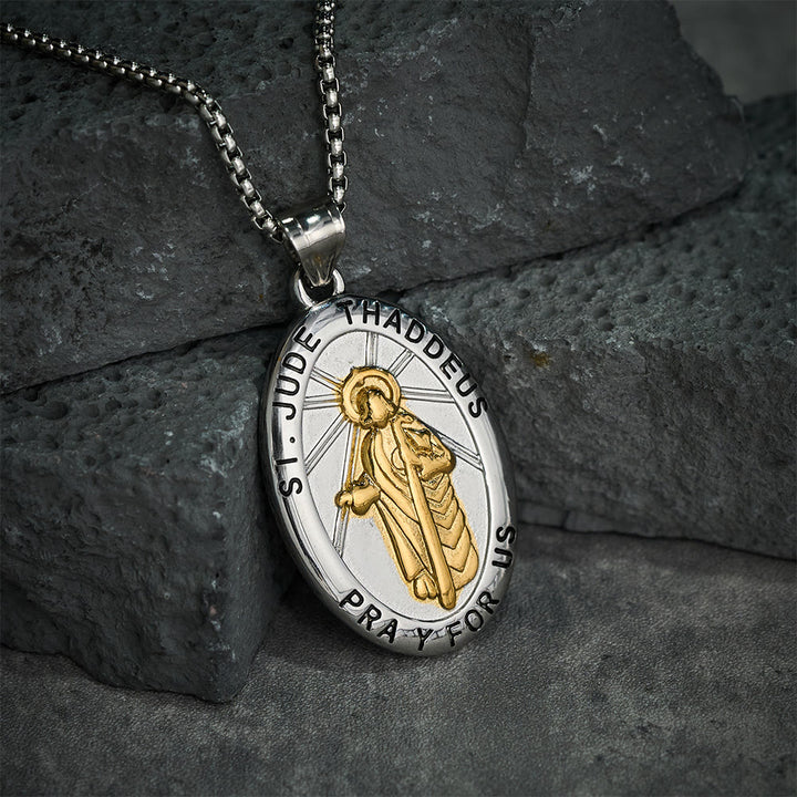 Collana con ciondolo di San Giuda Taddeo Christianartworkshop - image 5